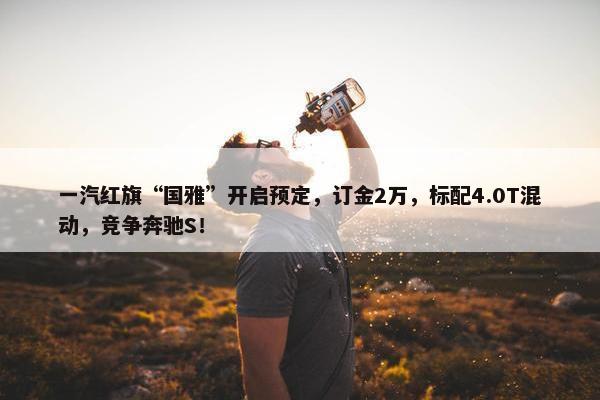 一汽红旗“国雅”开启预定，订金2万，标配4.0T混动，竞争奔驰S！